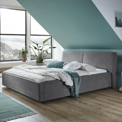 Kofferbed Mitoma | 160 x 200 cm | Grijskleurig design