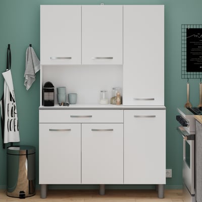 Buffetkast Eko met 6 deuren & 1 lade - wit Buffetkast Eko met 6 deuren & 1 lade - wit