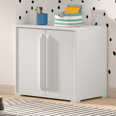 Commode Sammie 68x43x61cm - 2 deuren - wit