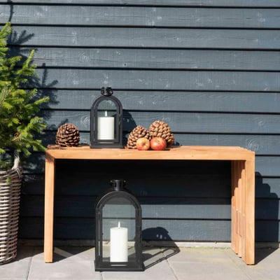 Natuurlijk teak Benidorm Bank 90x30x49 cm