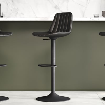 Verstelbare barkruk Roadster - zithoogte 60-82cm - zwart Verstelbare barkruk Roadster - zithoogte 60-82cm - zwart