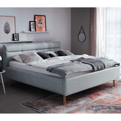 Tweepersoonsbed Laika 180x200cm met opbergruimte - blauw