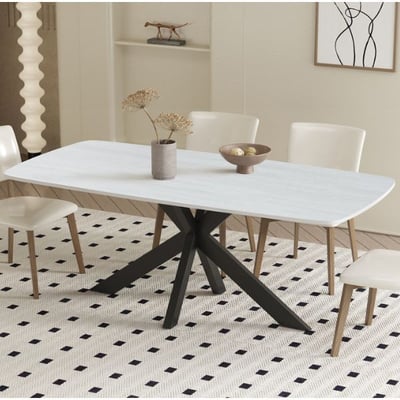 Eettafel Apollo | 180 x 90 x 76 cm | Steen / Grijs Eettafel Apollo | 180 x 90 x 76 cm | Steen / Grijs