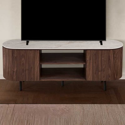 Tv-meubel Vigo - 160x45x58cm - 2 deuren - marmerlook