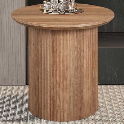 Bijzettafel Lagos | Ø50 x 46 cm | Old Oak-design