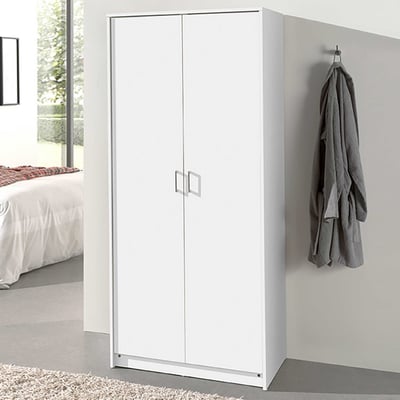 Kledingkast Ray 80cm met 2 deuren - wit