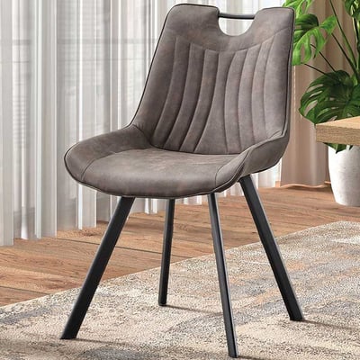 Eetkamerstoel Paco - donkergrijs 