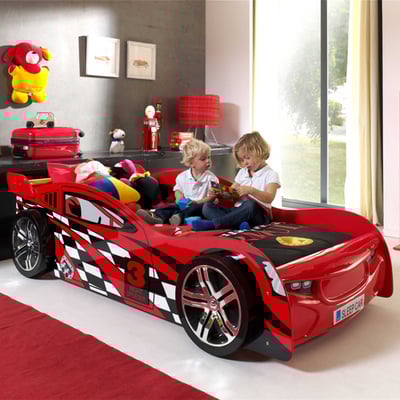 Autobed Night Speeder 90x200cm - rood