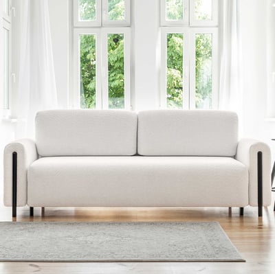 Driezitzetel Magnus | 244 x 97 x 97 cm | Wit