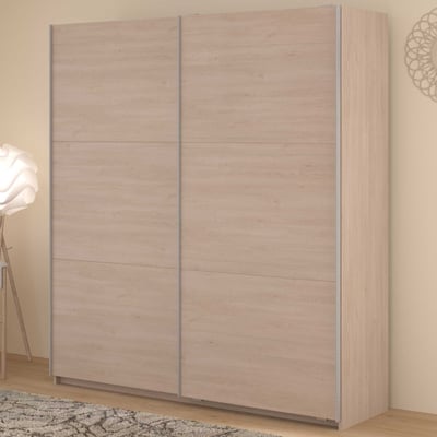 Kledingkast Swings - 178x59x203cm - 2 deuren - eikdecor