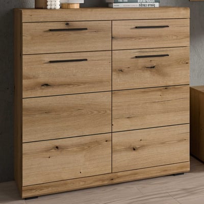 Schoenenkast Scout Xonox - Evoke Oak - 90x96x37 cm - Modern