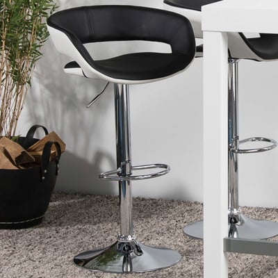 Barstoel Dusty - zwart/wit Barstoel Dusty - zwart/wit