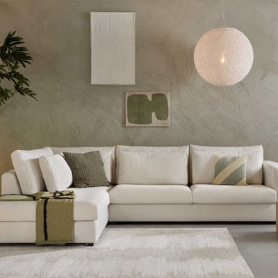 Hoekbank Verita links - beige Hoekbank Verita links - beige