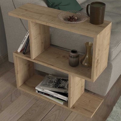 Bijzettafel Evans - 60x20x59cm - eikdecor