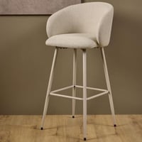 Barkruk Eleanor - 54x52x105cm - beige stof
