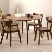 Ronde eettafel Rover - Ø120x76cm - walnootfineer
