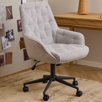 Bureaustoel Erik - 60x67x105cm - verstelbaar - beige stof