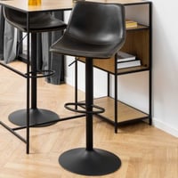 Barstoel Chico - zwarte kunstleer