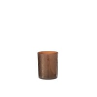 Windlicht boog glas oranje medium