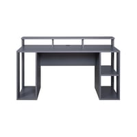 Gamingbureau Match Point | 160 x 91 x 76,5 cm | Kleur: Antraciet | Met opbergruimte