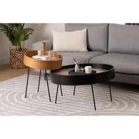 Ilo Bijzettafel | 100% MDF | Natuurlijk, hout