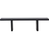 Salontafel Yakunik Venture Design - Rubberhout & Zwart MDF - 120x38 cm