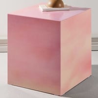 Bijzettafel York - MDF Wolkenroze - 45x40x40 cm