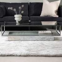 Salontafel Maglehem - Staal & Glas - 130x60cm - Transparant