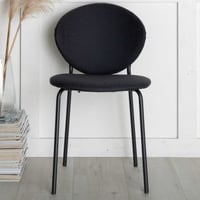 Eetkamerstoel Vault - Polyester Zwart - 62x80x46 cm