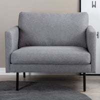 Fauteuil Zoom - Polyester - 84x80x95 cm - Grijs