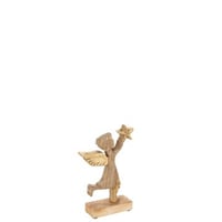 Engel+ster mango hout aluminium naturel/goud small