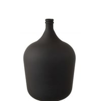 Vaas karaf glas mat zwart