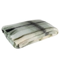 Plaid ruit acryl/wol bruin/groen/wit