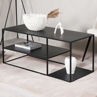 Salontafel Staal - Zwart - 120x50 cm