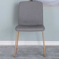 Eetkamerstoel Mace - Polyester grijs - 55x88x45 cm