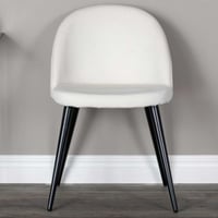 Eetkamerstoel Velvet - Polyester Corduroy - 57x77x50cm - Crème