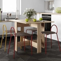 Opklapbare eettafel Papillon 103 cm - eik