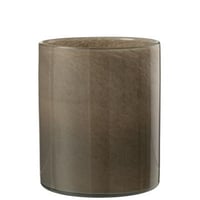 Theelichthouder jade bruin large