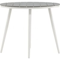 Ronde Eettafel Break Venture Design - Aluminium / Aintwood - Ø90cm - Grijs/Wit