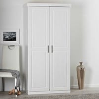 Kledingkast Leon 95cm met 2 deuren - wit