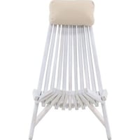 Loungestoel Maja Asta Venture Design - Wit Acacia - 73x79x57 cm