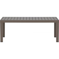 Salontafel Copacabana Venture Design - Aluminium - 120x70 cm - Bruin