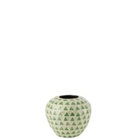 Vaas nuye bol schelpen/bamboe groen