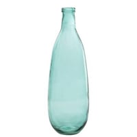 Vaas fles glas aqua large