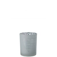 Windlicht love glas wit medium
