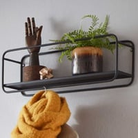 Wandrek | 60 x 15 x 20 cm | Zwart