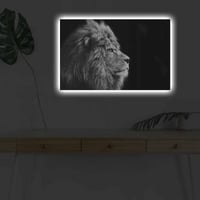 Shining Decoratief canvas schilderij met ledverlichting | Houten lijst | 45 x 70 cm