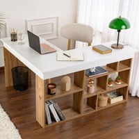 Bureau Vesper - 100% MELAMINE - Wit - 72 x 120 x 130 cm