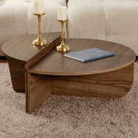 Salontafels Orion - 60x90x30cm - set van 2 - walnootdecor