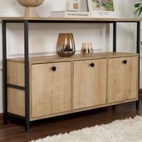 Sidetable Solace - 100% MELAMINE - Eiken - 77 x 30 x 120 cm
